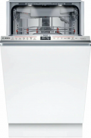 Посудомоечная машина встраиваемая Bosch SPV8ZMX06Q, узкая, сушка с цеолитом, индикация времени на полу