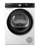 Сушильная машина Hisense DH3S702UWDE, с тепловым насосом, белый/черный