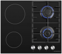 Комбинированная варочная панель Maunfeld EEHG.642VC.3CB/KG,черный