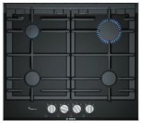 Газовая варочная панель Bosch PRP6A6D70R, черный/стеклокерамика