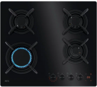 Варочная поверхность газовая AEG HKB64453NB, черный/закаленное стекло (Италия)
