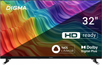 Телевизор Digma DM-LED32SBB32, Smart TV, черный