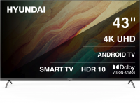 Телевизор Hyundai H-LED43BU7009, Android TV, черный