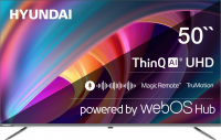 Телевизор LED Hyundai H-LED50BU7100, Smart TV, серый