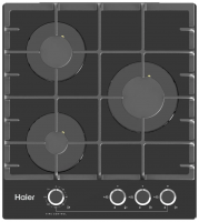 Газовая варочная панель Haier HHX-G53CNMB, черный/стекло