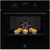 Духовой шкаф с паром Electrolux EOD6F77WZ SteamBake, каталитическая очистка, термощуп, телескопы, черный (Италия)