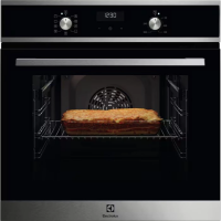 Духовой шкаф Electrolux EOF5F50BX, каталитическая очистка, телескопы, черный/нержавеющая сталь (Польша)