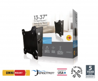 Кронштейн настенный наклонный для телевизора OmniMount OS50T Black, черный
